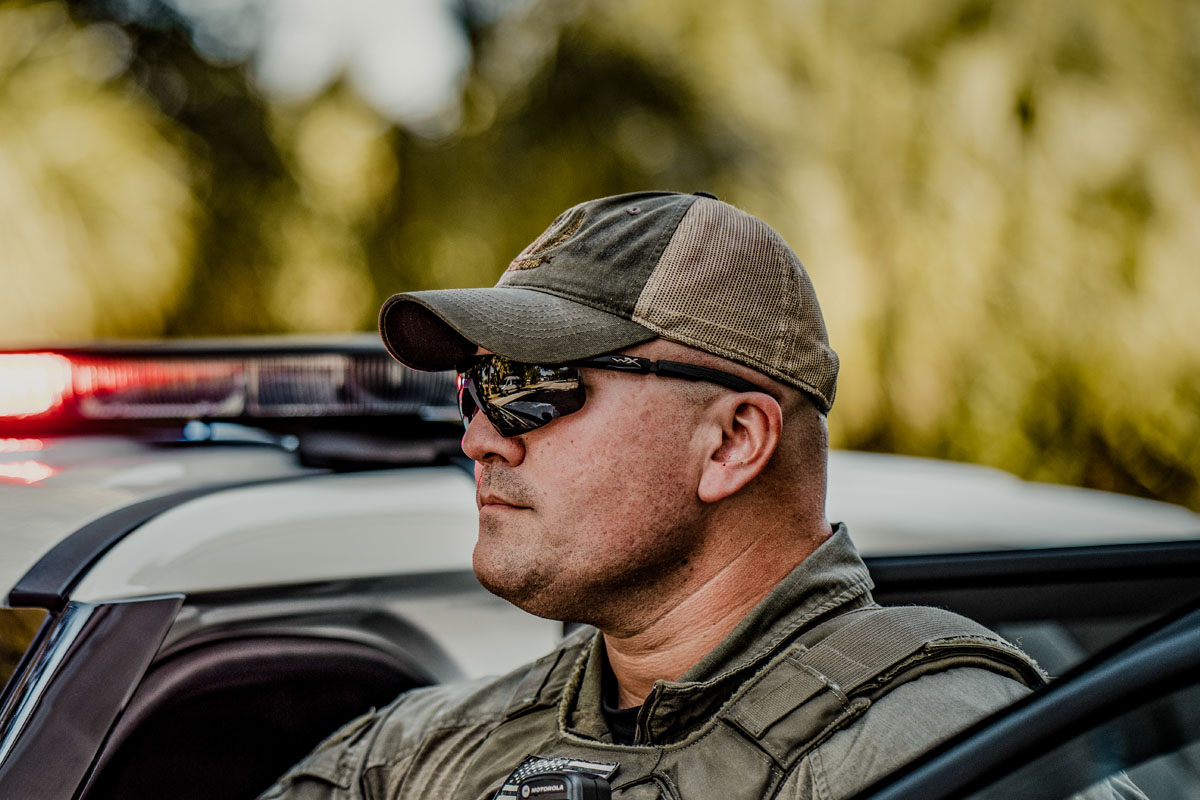 米国保安官 大柄な男性着用例 【テンプル(ツル)長さ調整可能】 Slide image